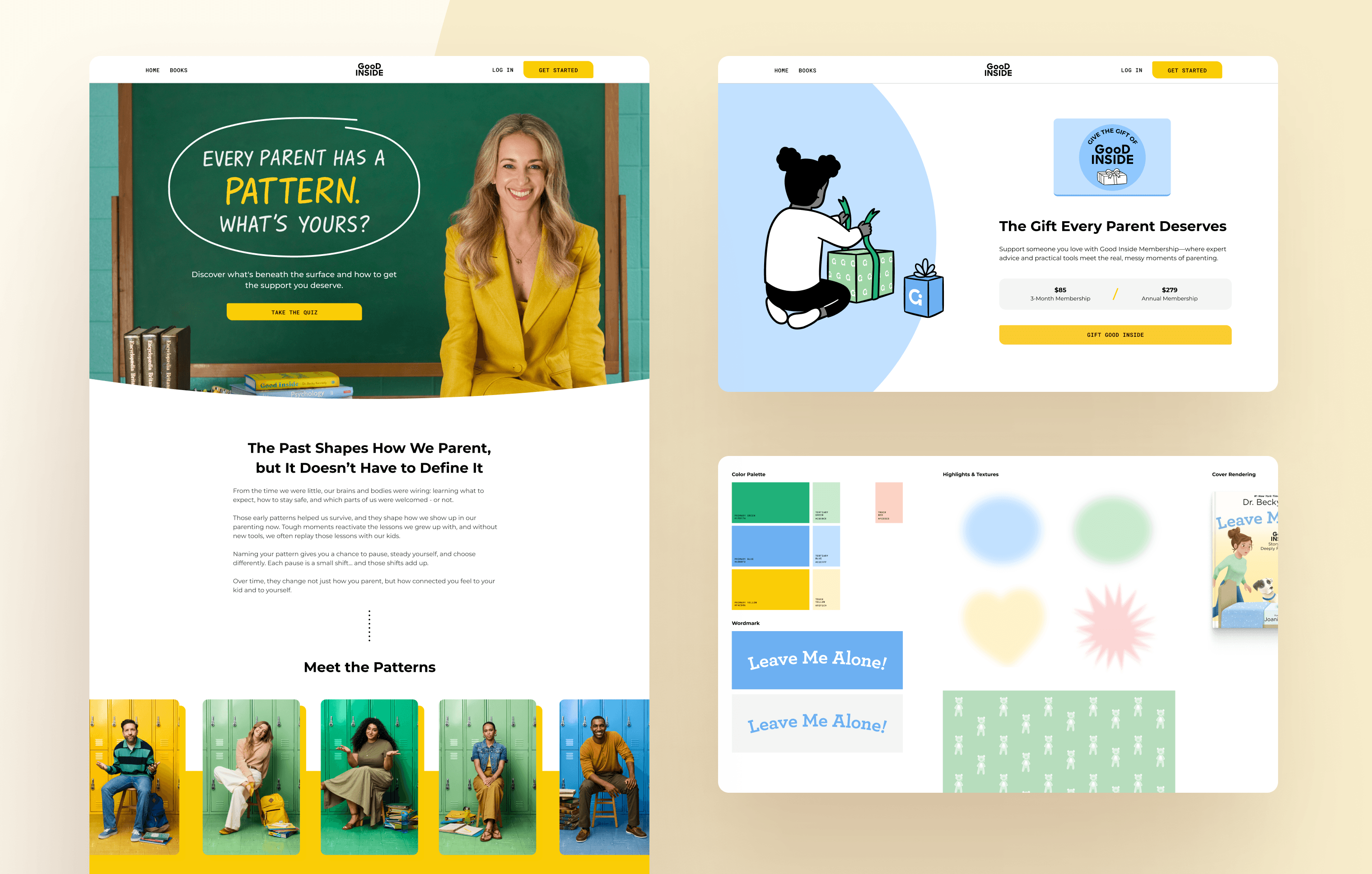 Good Inside campaign landing pages, gifting flow, and brand design system